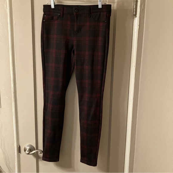 Liverpool Women's Plaid Skinny Pants - Picture 1 of 3